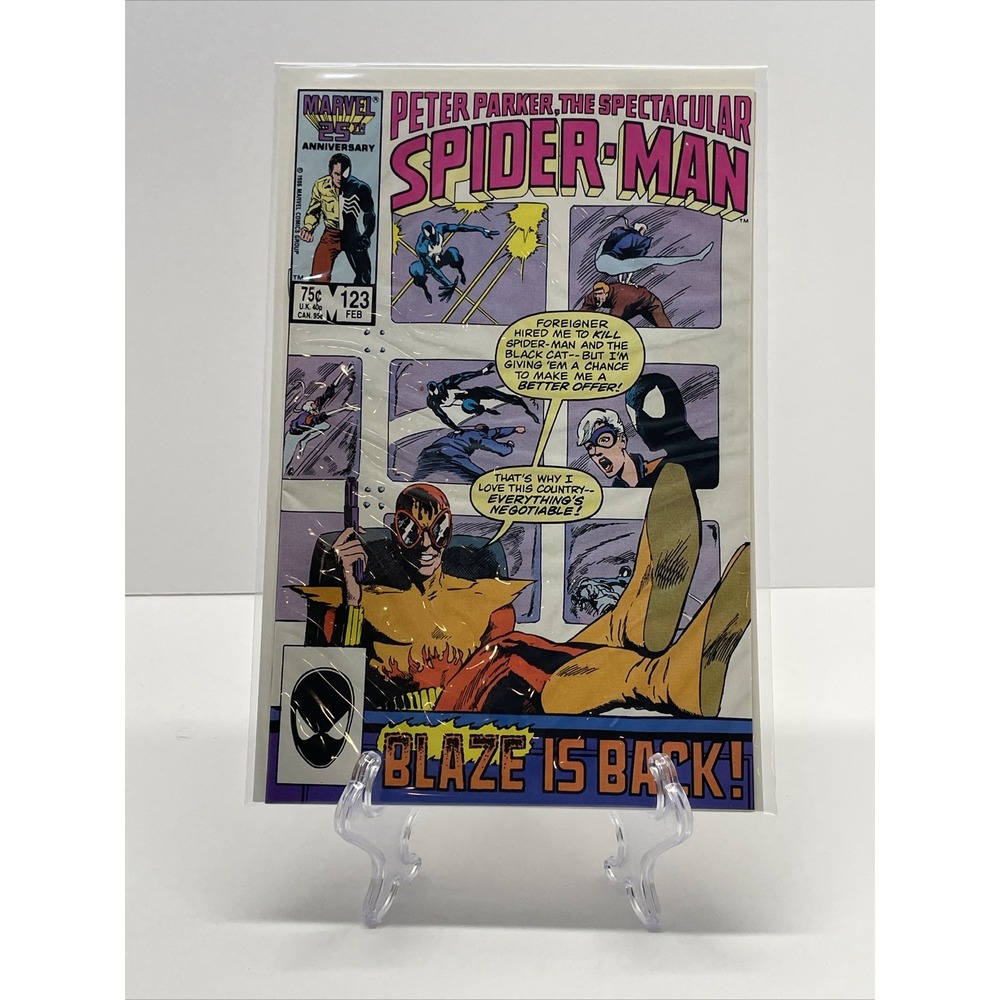 Peter Parker Spectacular Spider-Man 123 (9.2) 1st Print 1987 Marvel Comics